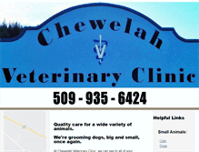Tablet Screenshot of chewelahveterinaryclinic.com